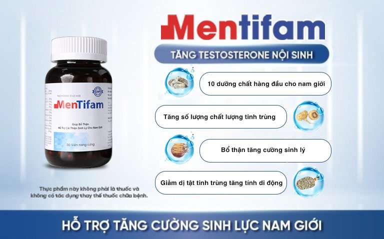 sản phẩm mentifam tăng sinh lý khỏe tinh trùng